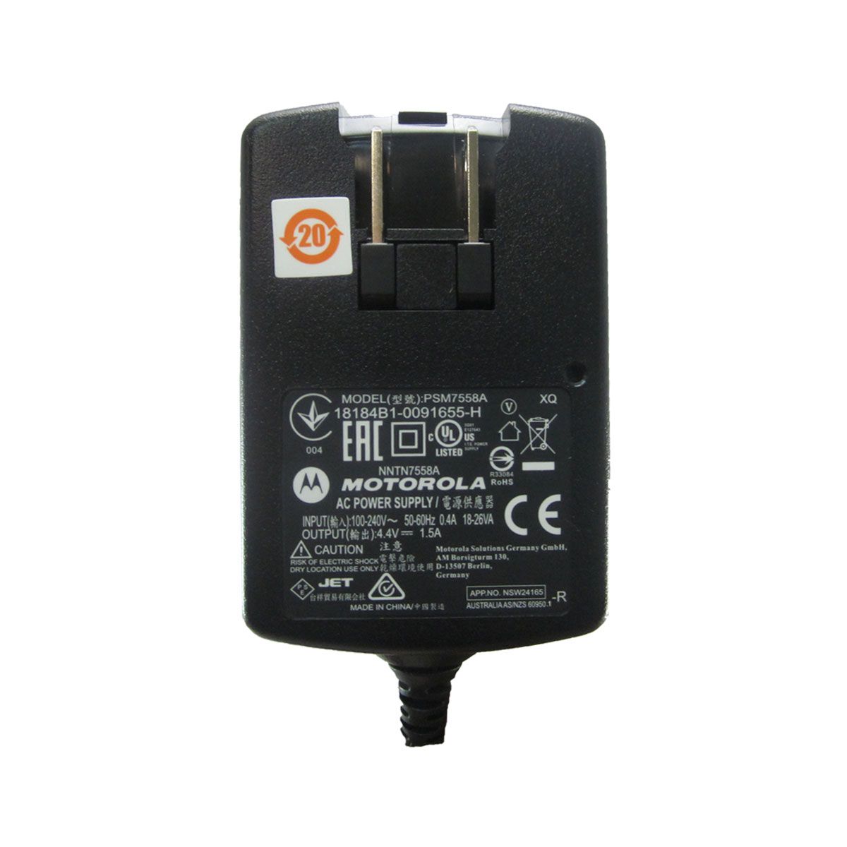 Cargador Individual Motorola NNTN7558A para Radio MTP850