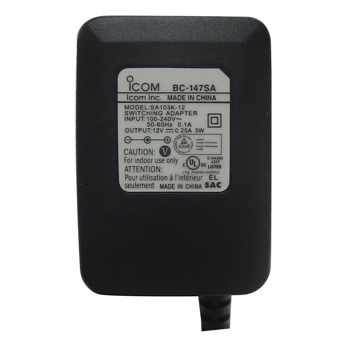 Adaptador de Corriente Icom BC-147SA para Radio IC-F4003