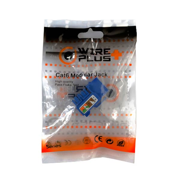 Coupler RJ45 Cat5e Azul Wireplus