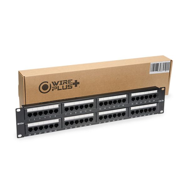 Patch panel Cat 5e de 48 puertos Wireplus