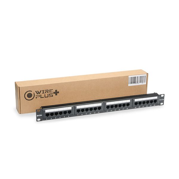 Patch panel Cat 5e de 24 puertos Wireplus