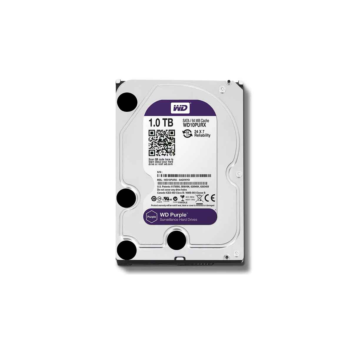 Disco Duro 1TB Western Digital WD10PURX especial para vídeo vigilancia