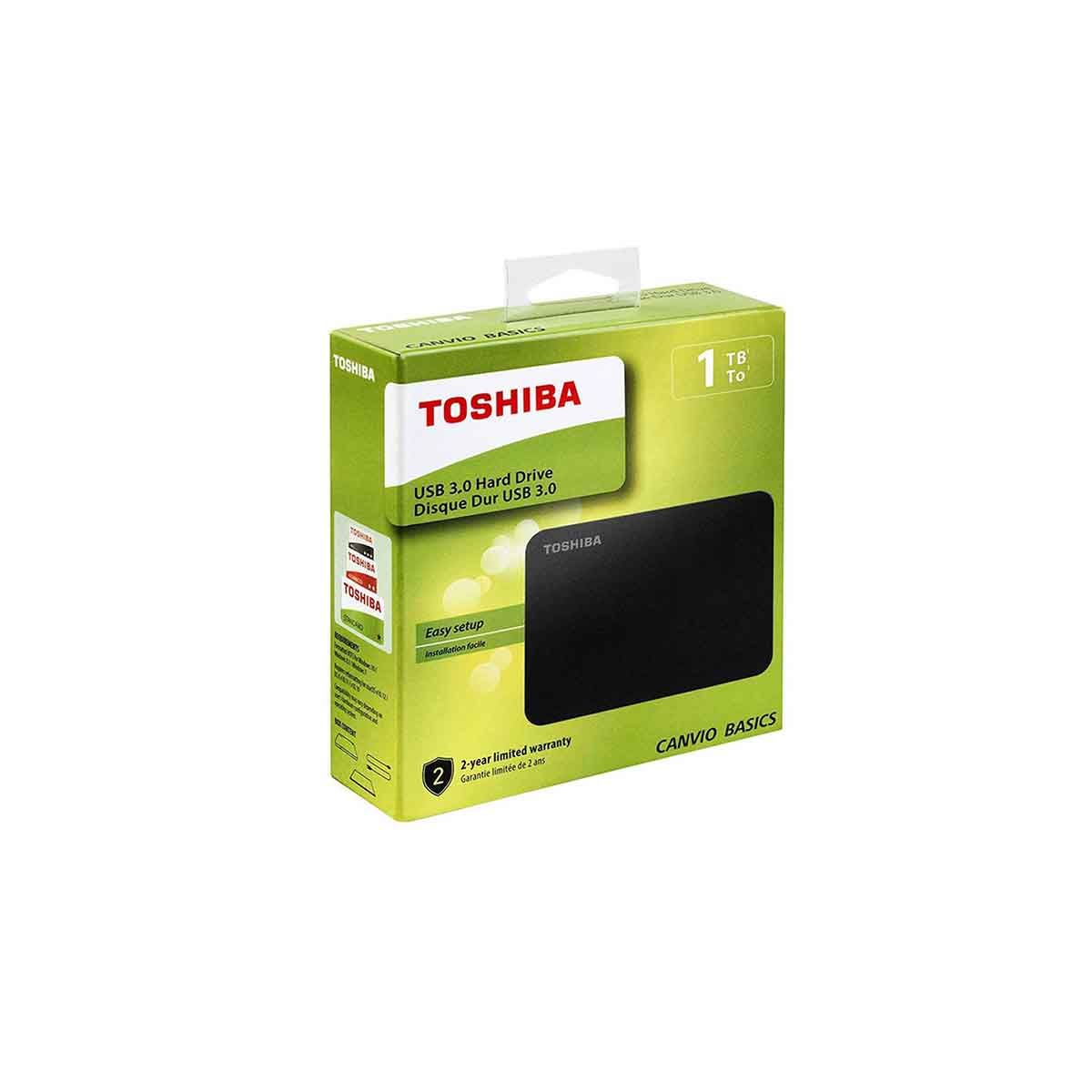 Disco Duro Externo TOSHIBA Canvio Basic 1TB HDTB410XK3AA