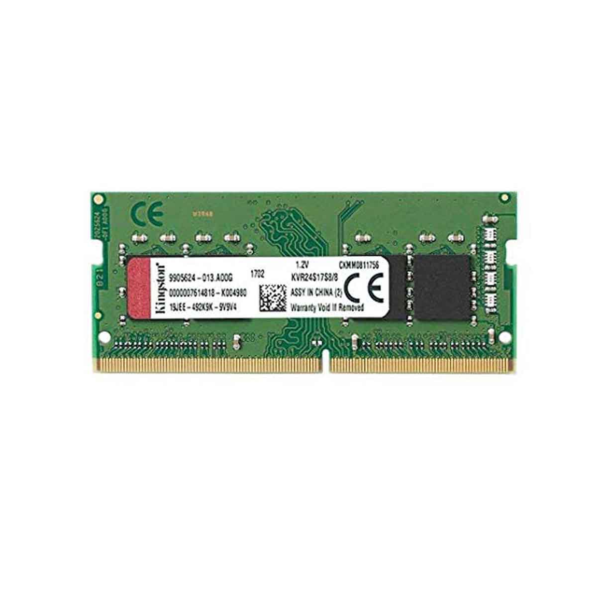 MEMORIA KINGSTON 8 GB DDR4 2400 Mhz SODIMM KVR24S17S8/8