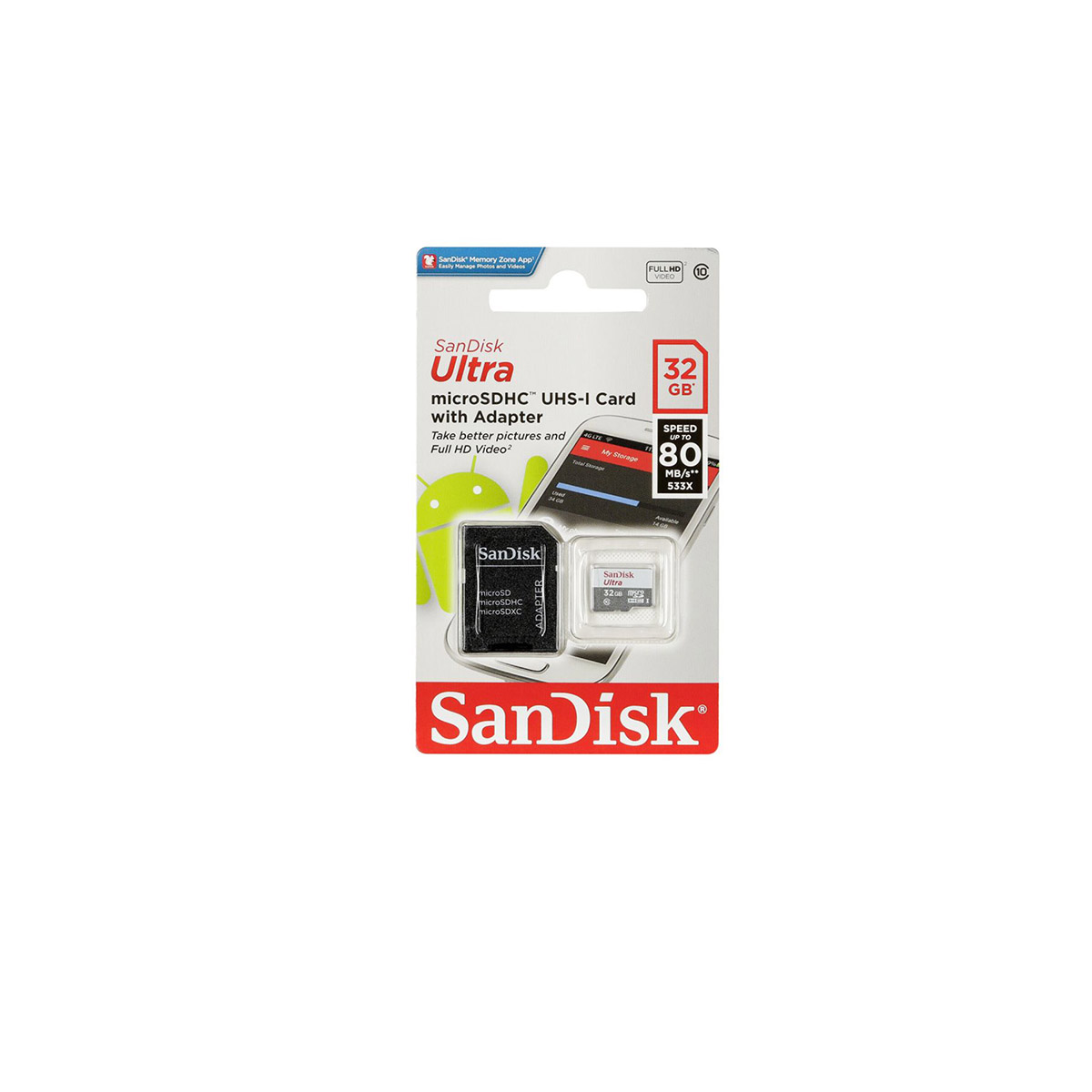 Memoria Micro SD Sandisk 32GB SDSQUNS-032G-GN3MA