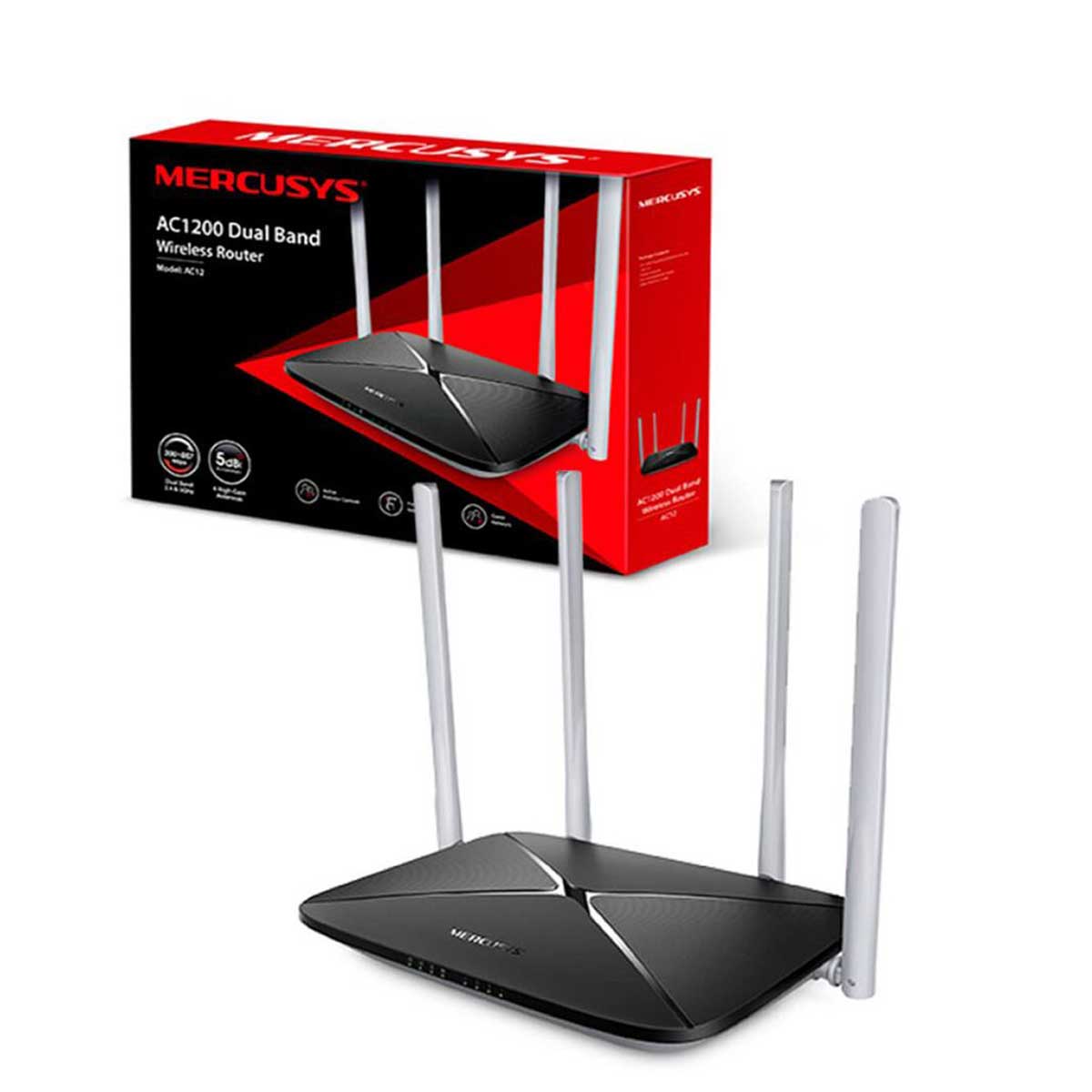 Router Mercusys AC1200 Doble Banda AC12