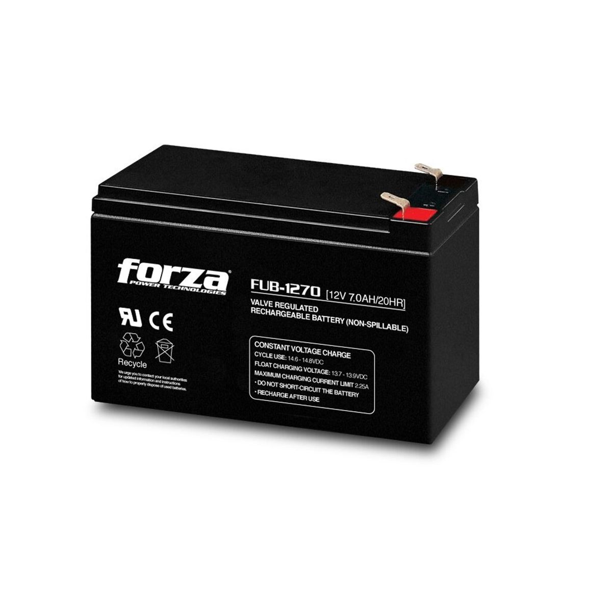 Batería 12V 7AH Forza FUB-1270 AGM