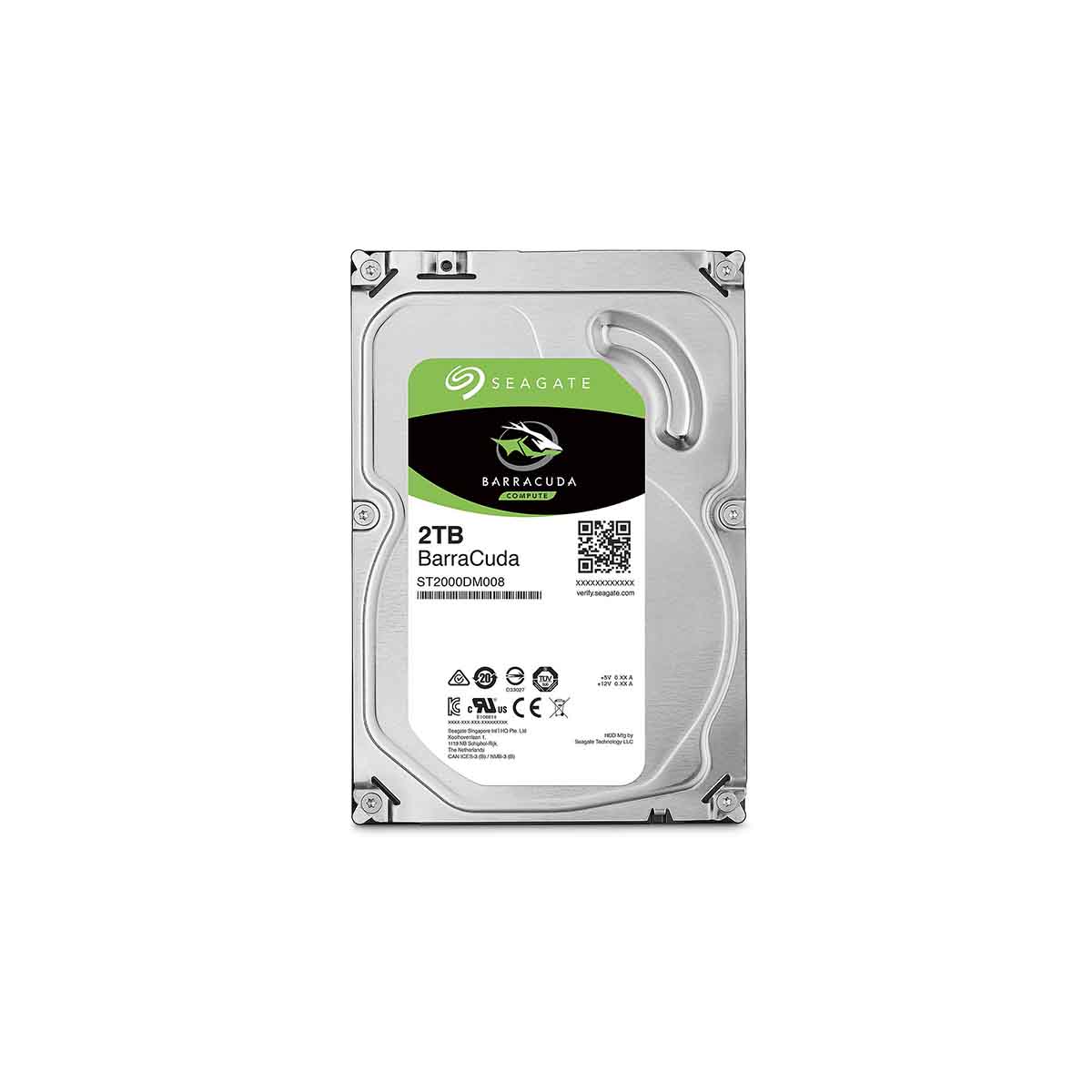 Disco Duro 2TB Interno SEAGATE BarraCuda  ST2000DM008