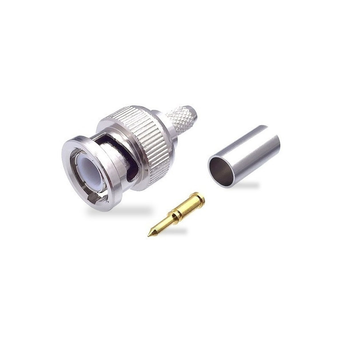 Conector de RF BNC Macho para cable coaxial RG58