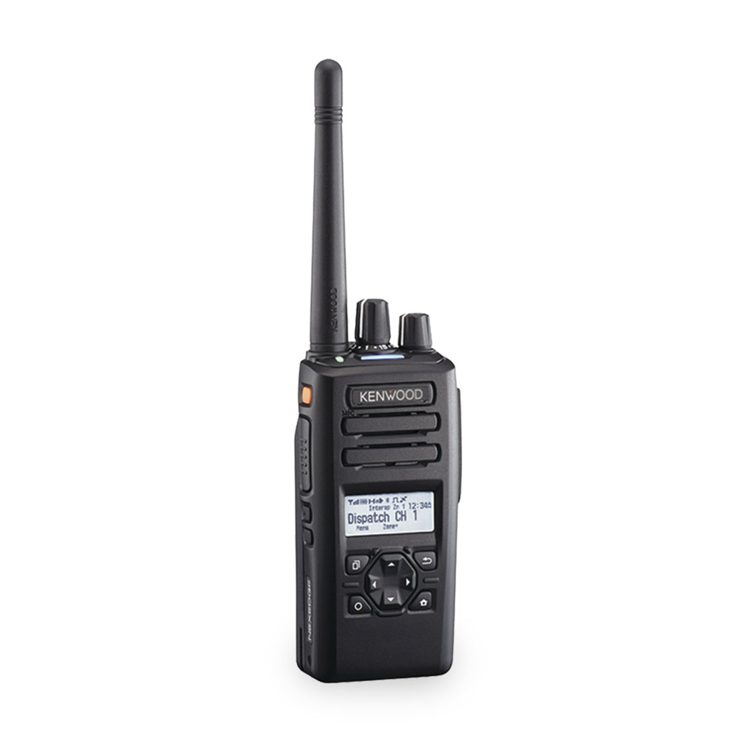 Radio KENWOOD NX-3300 Digital UHF 400-520 MHz con pantalla y teclado completo