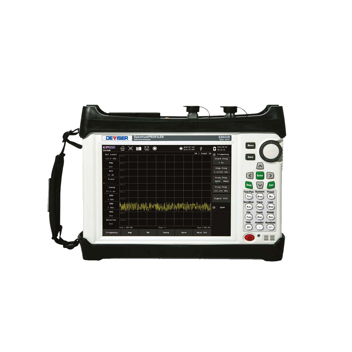 Analizador de espectro portátil DEVISER SERIE E8600B 9 kHz a 6 GHz