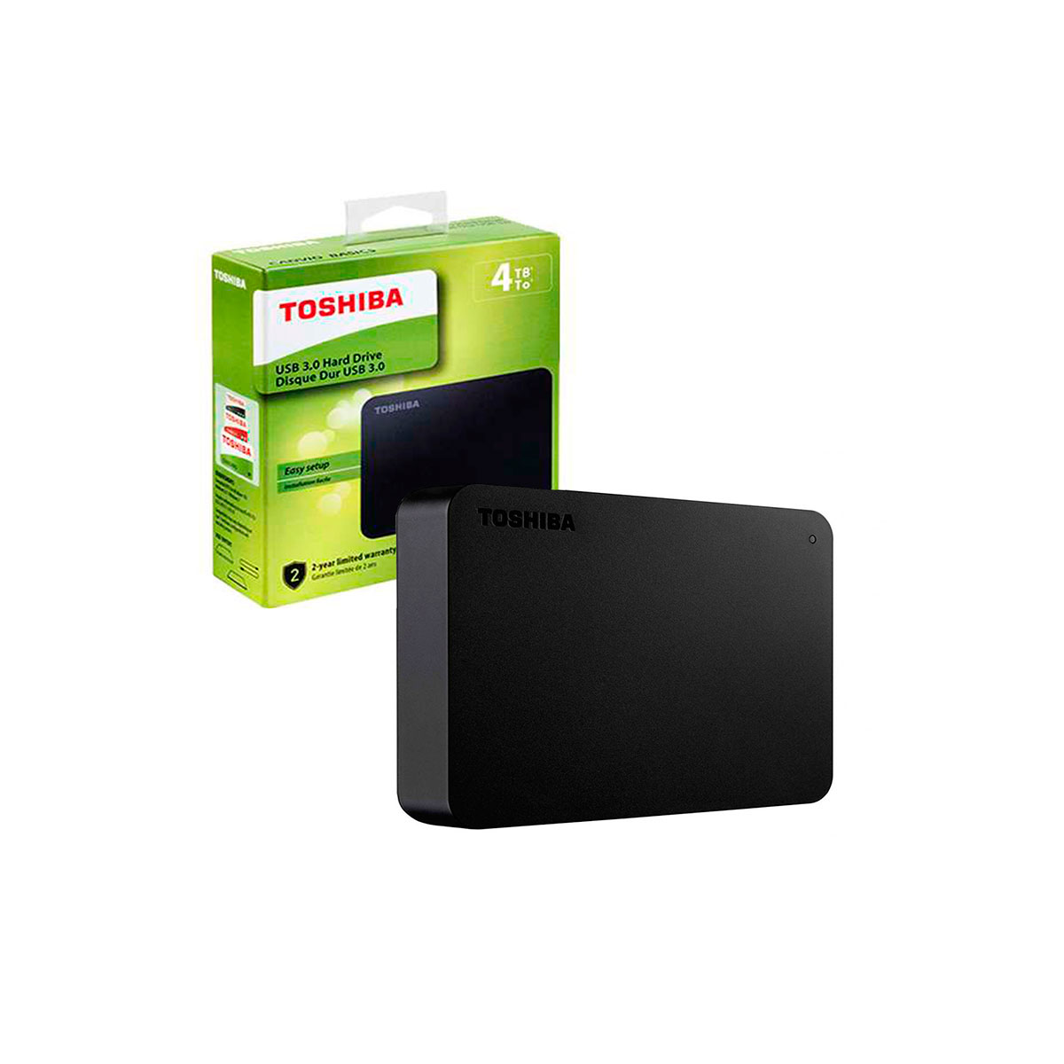 Disco Duro 4TB Externo TOSHIBA Canvio Basic HDTB440XK3CA