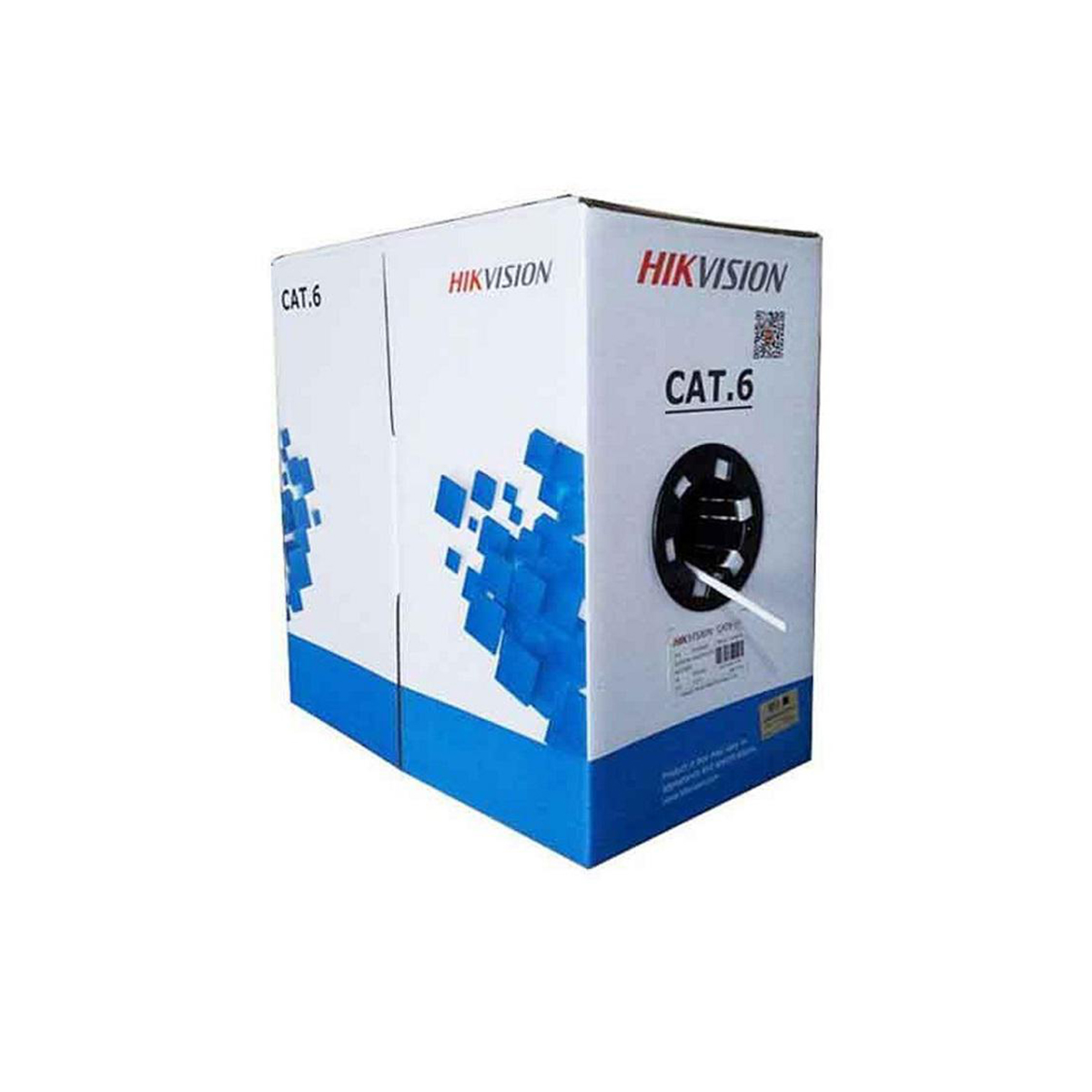 CABLE UTP CAT6 100 COBRE BLANCO HIKVISION DS-1LN6-UE-WO-STD