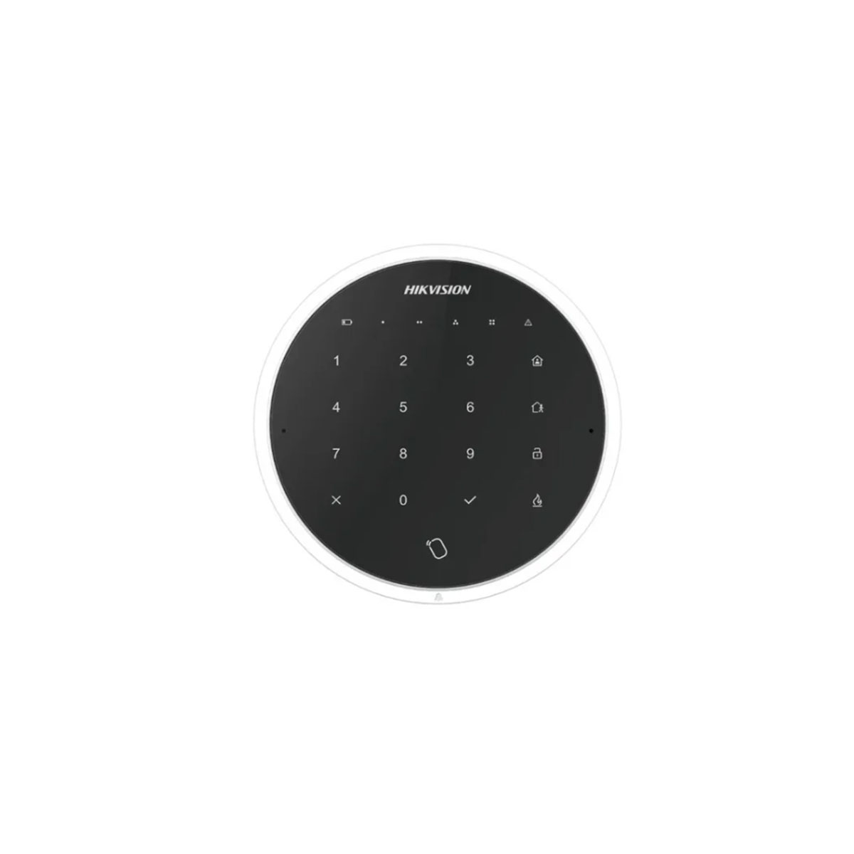 Teclado LED Hikvision DS-PKA-WLM-433-Negro Inalámbrico para Panel de Alarma