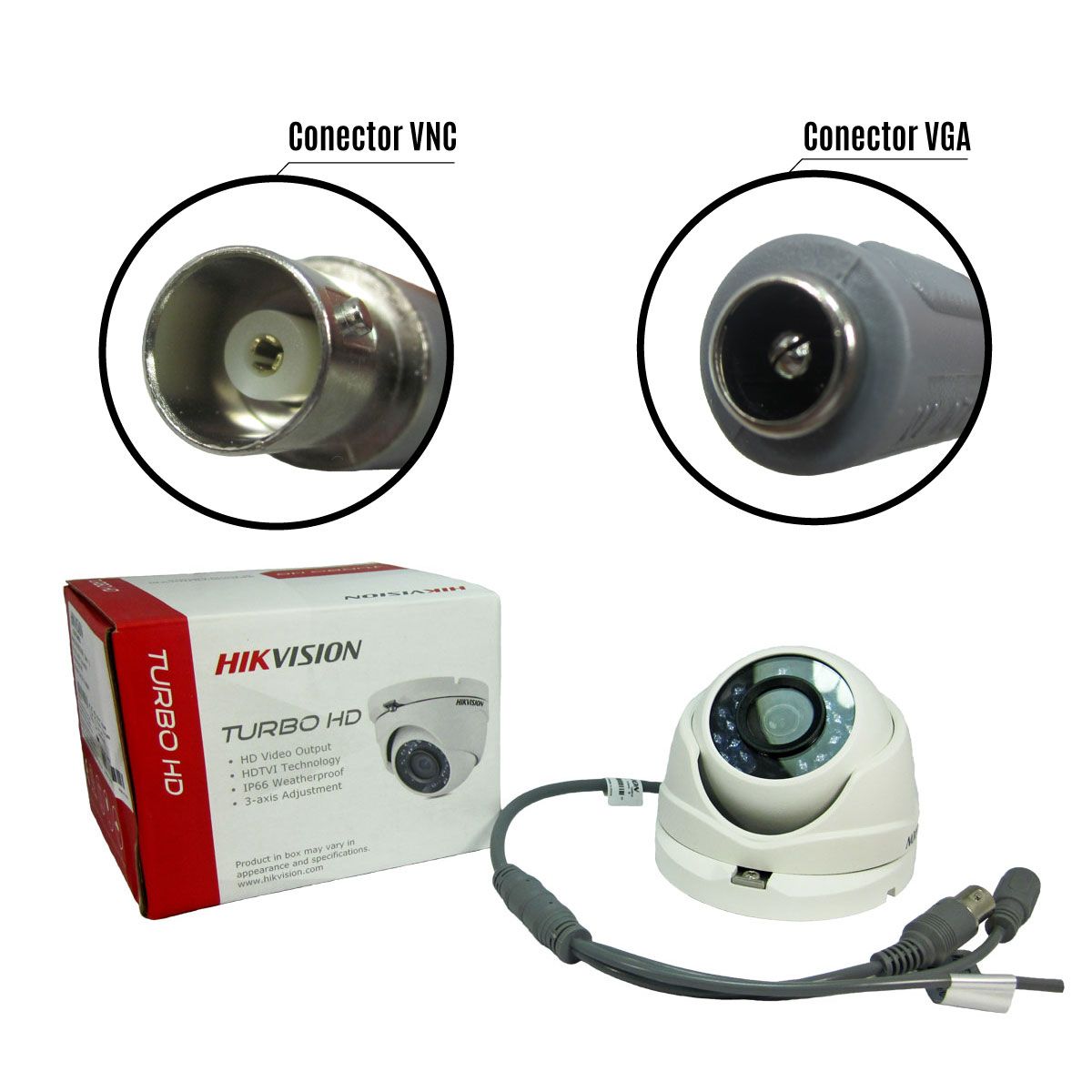 Cámara Hikvision Analógica Tipo Domo DS-2CE56C0T-IRM 1MP