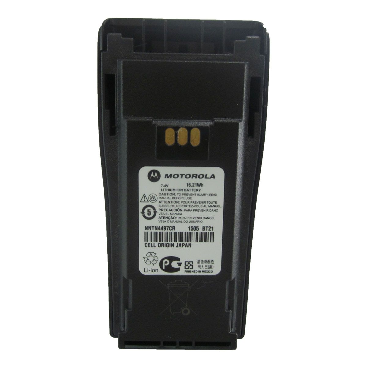 Batería Motorola Li-Ion 2250 mAh para Radio DEP450 NNTN4497A