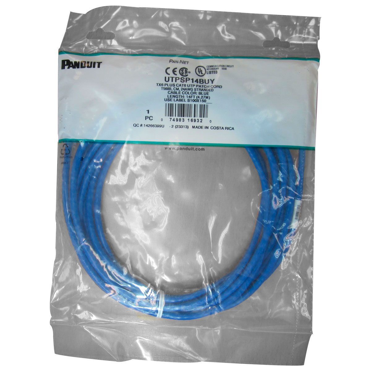 Patch cord 427 m Panduit UTPSP14BUY