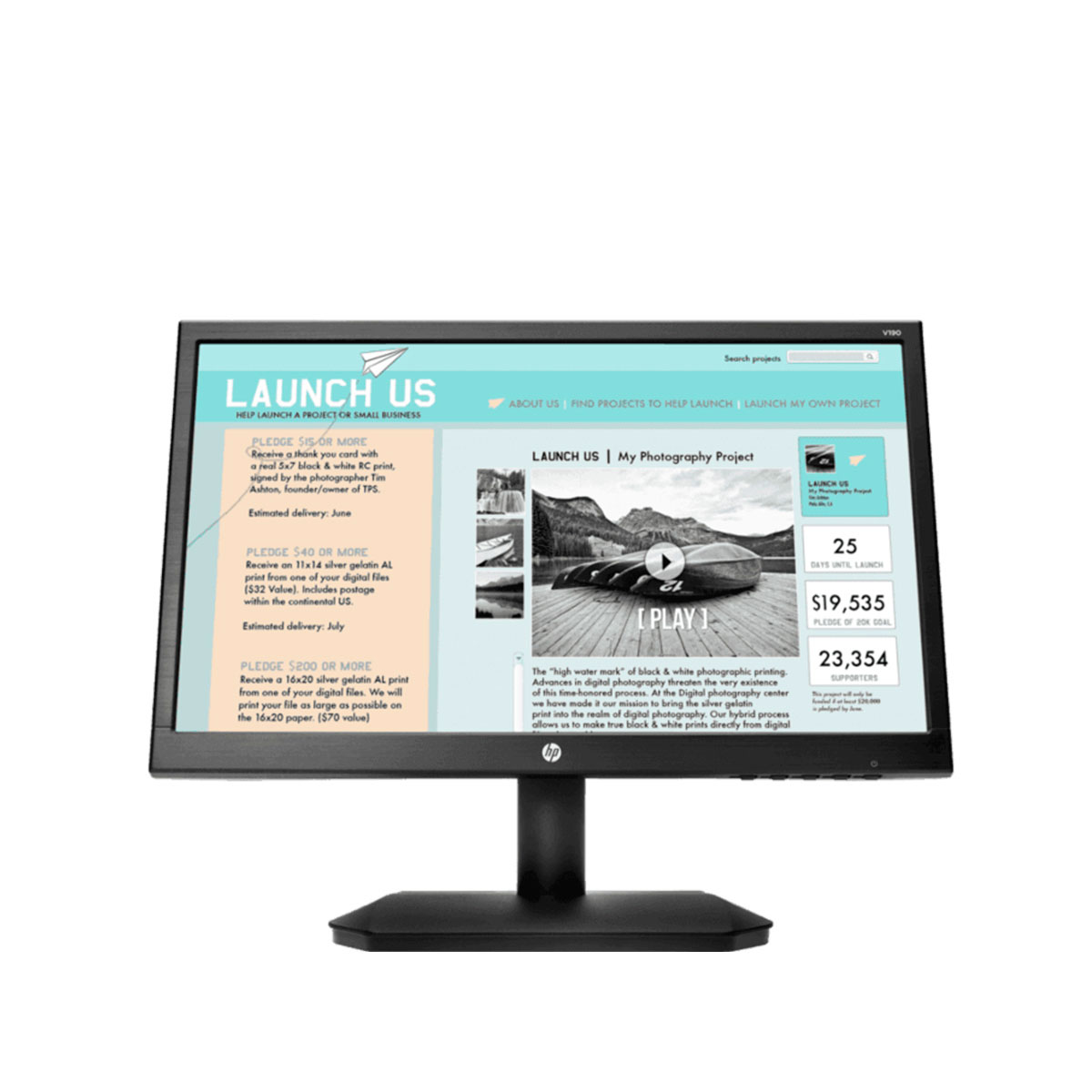 Monitor HP 19 2NK17AA HD