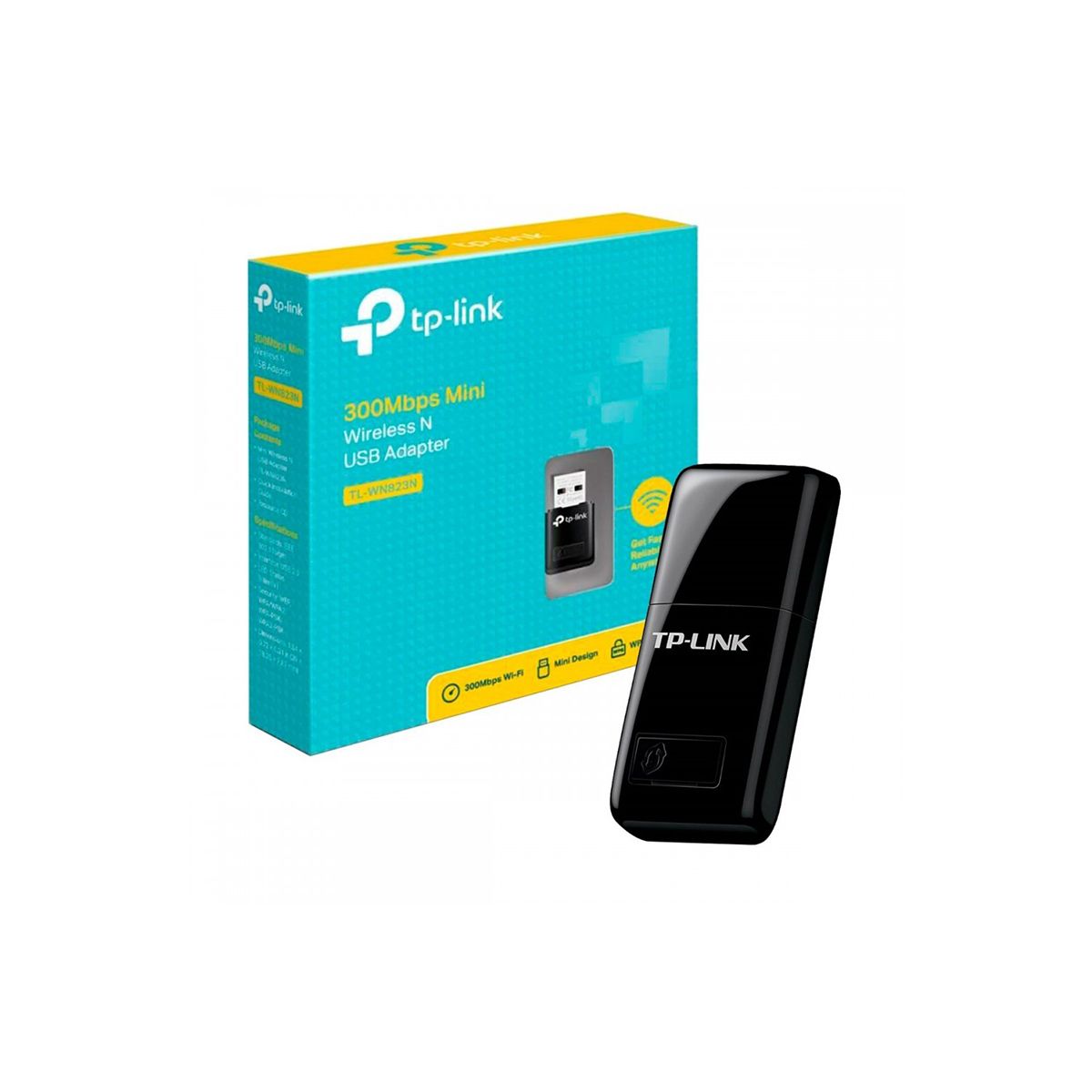 Mini Adaptador USB Inalámbrico 300Mbps TL-WN823N