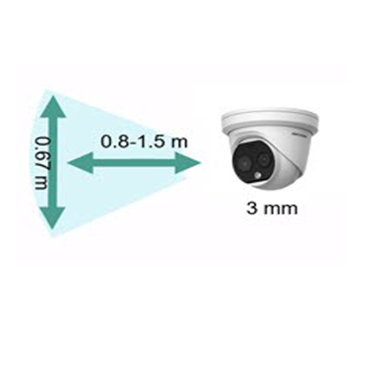 Cámara Hikvision IP Tipo Domo DS-2TD1217B-3/PA Térmica 4MP