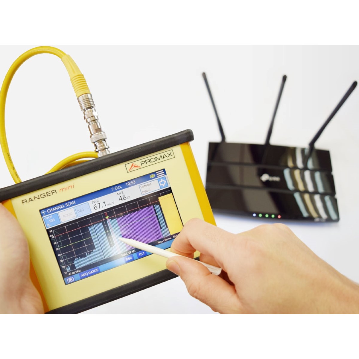 Medidor de campo para RF CATV DOCSIS y fibra óptica PROMAX RANGER mini 5 a 2700 MHz