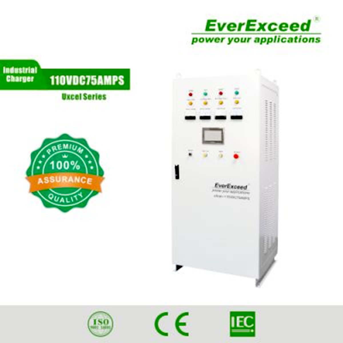 Rectificador industrial 12 pulsos con tecnología SCR – Serie uXcel 48VDC100A