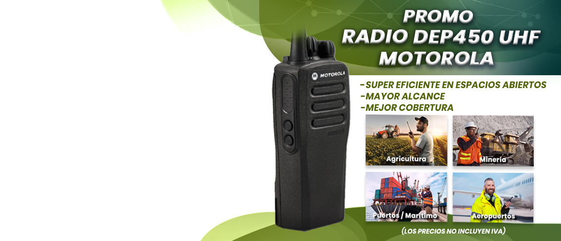 OFERTA EN RADIO MOTOROLA DEP450 UHF, DISTRIBUIDOR MOTOROLA EN VENEZUELA