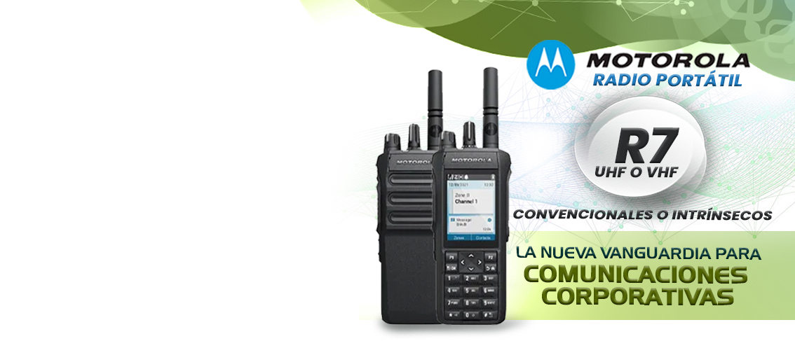 DISTRIBUIDOR DE RADIOS MOTOROLA EN VENEZUELA, RADIO MOTOROLA R7 EN VHF - UHF CONVENCIONAL E INTRINSECO